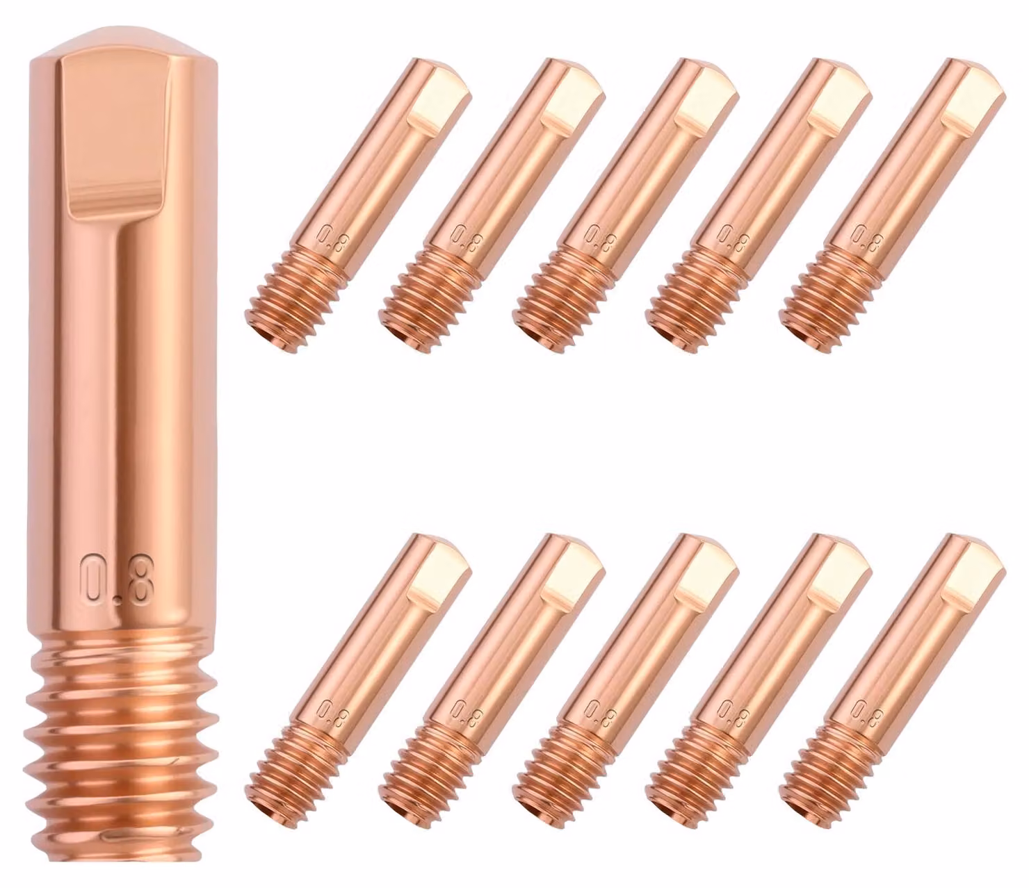 Dispositivo di saldatura, accessori per saldatura, connettore per cavo di alimentazione M6 x 24 mm, confezione da 10 pezzi