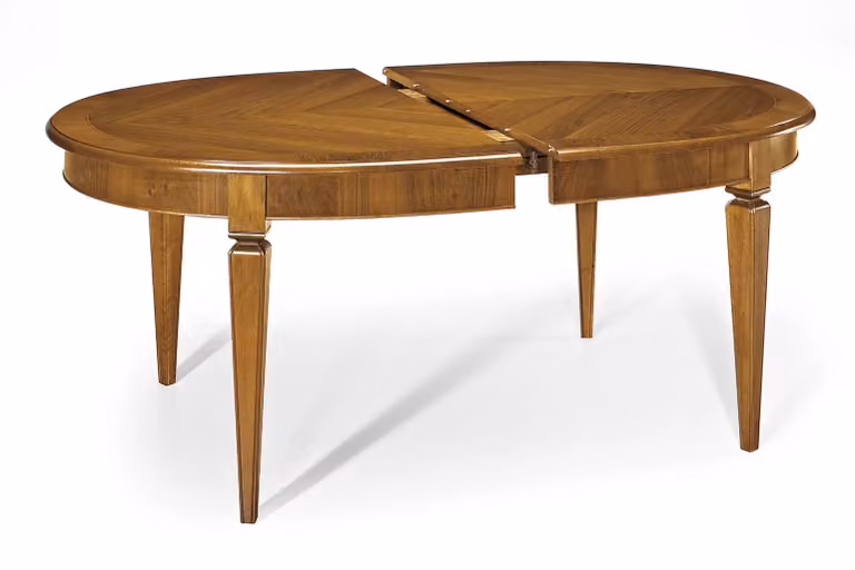 Tavolo ovale allungabile in legno di noce marrone Mobili 2G L: 170 cm, P: 110 cm, H: 78 cm
