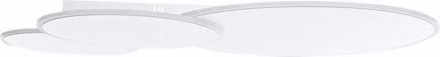 Lampada da soffitto LED Beliani bianca con telecomando e funzione dimmable, design moderno rotondo
