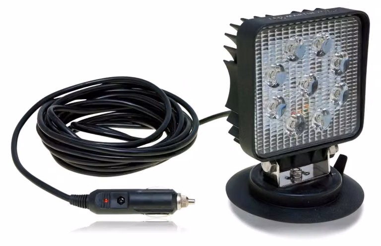 Lampada da lavoro da 27W con base magnetica - 12V/24V, impermeabile e ad alta luminosità