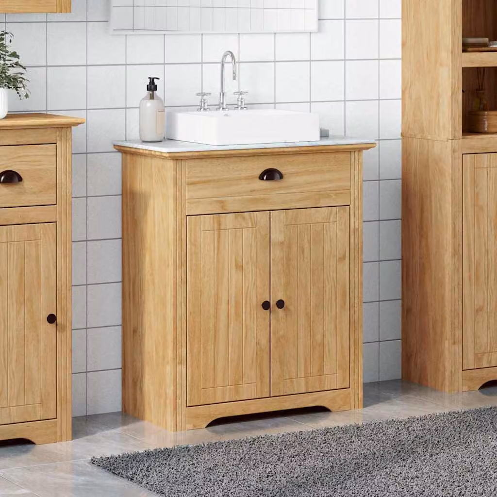 Mobile da bagno vidaXL BODO marrone miele L: 70 cm, P: 35 cm, H: 80 cm