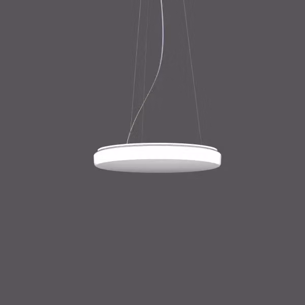 RZB Flat Polymero Kreis Slim, LED, 4000 K, 4150 lm, IP40, bianco