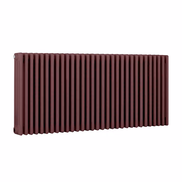 Radiatore Orizzontale a Colonne (4 Colonne) 600mm x 1415mm - Rosso (Booth Rosso) - Regent