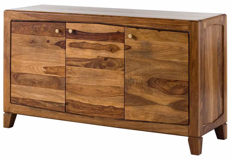 MASSIVMOEBEL24 | ANCONA #121 Credenza in legno di sheesham - laccato / marrone 140x45x80