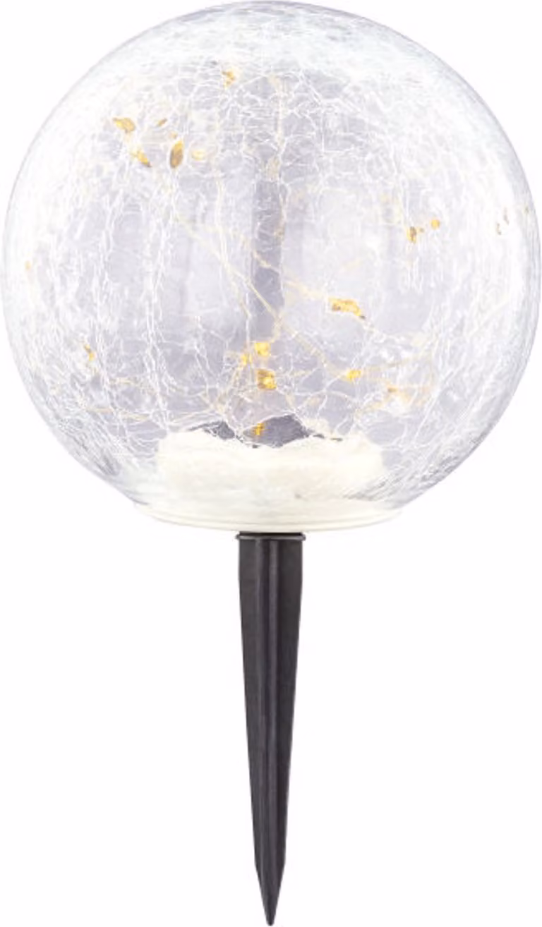 Luce solare da giardino globo di vetro lampada solare da esterno luce solare 33288