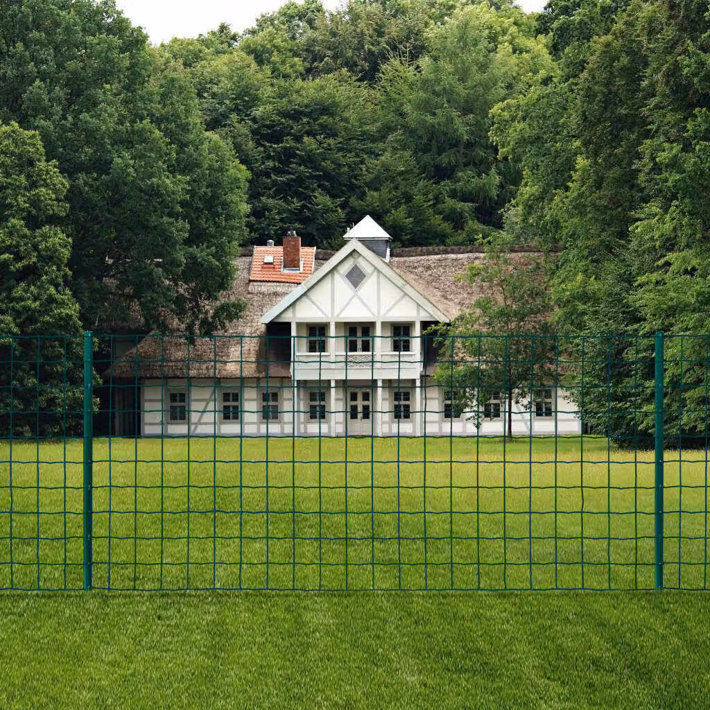 Maison Exclusive - Recinzione metallica in acciaio 20 x 1,5 m verde