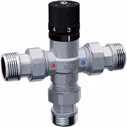 Rubinetto Miscelatore Termostatico Cromato con Attacchi Maschio Far 11 x 4