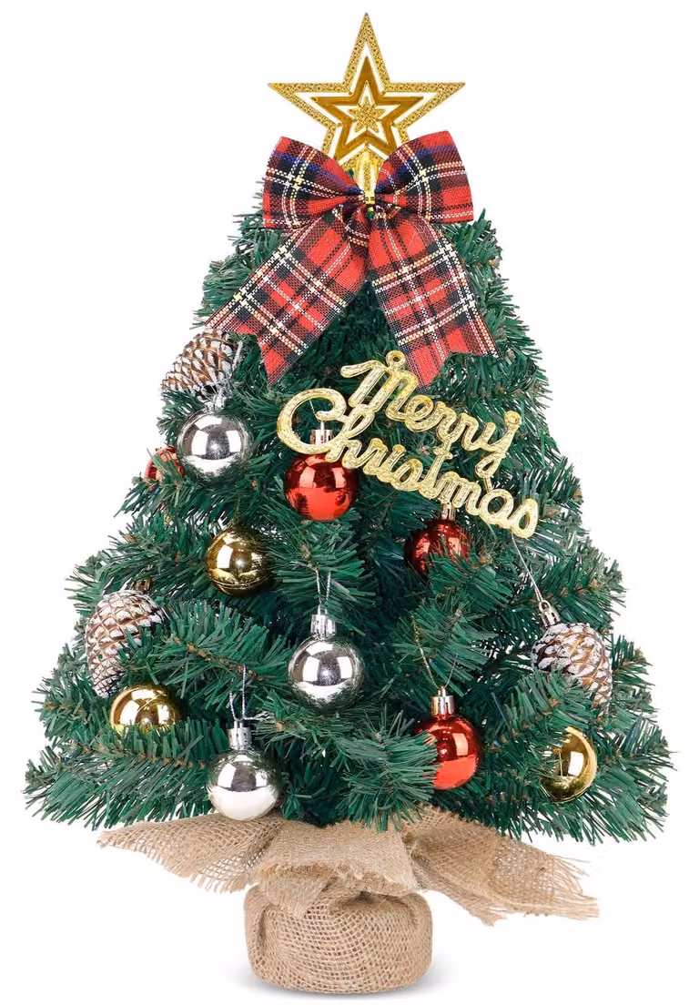 Mini albero di Natale da 60 cm per la decorazione della tavola