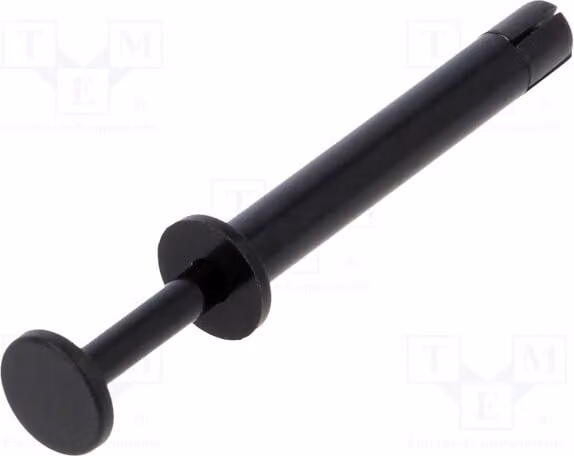 4 elementi di montaggio SRF4-28, conformi alla norma UL94V-2, in nylon 66 nero, diametro: non specificato, foro di montaggio: 4 mm