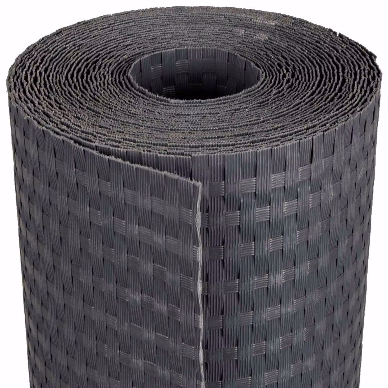 Schermo da balcone Grigio Scuro 300 x 100 cm polyrattan