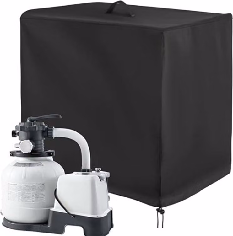 INF Copertura per pompa dell'acqua resistente alle intemperie - Nero L