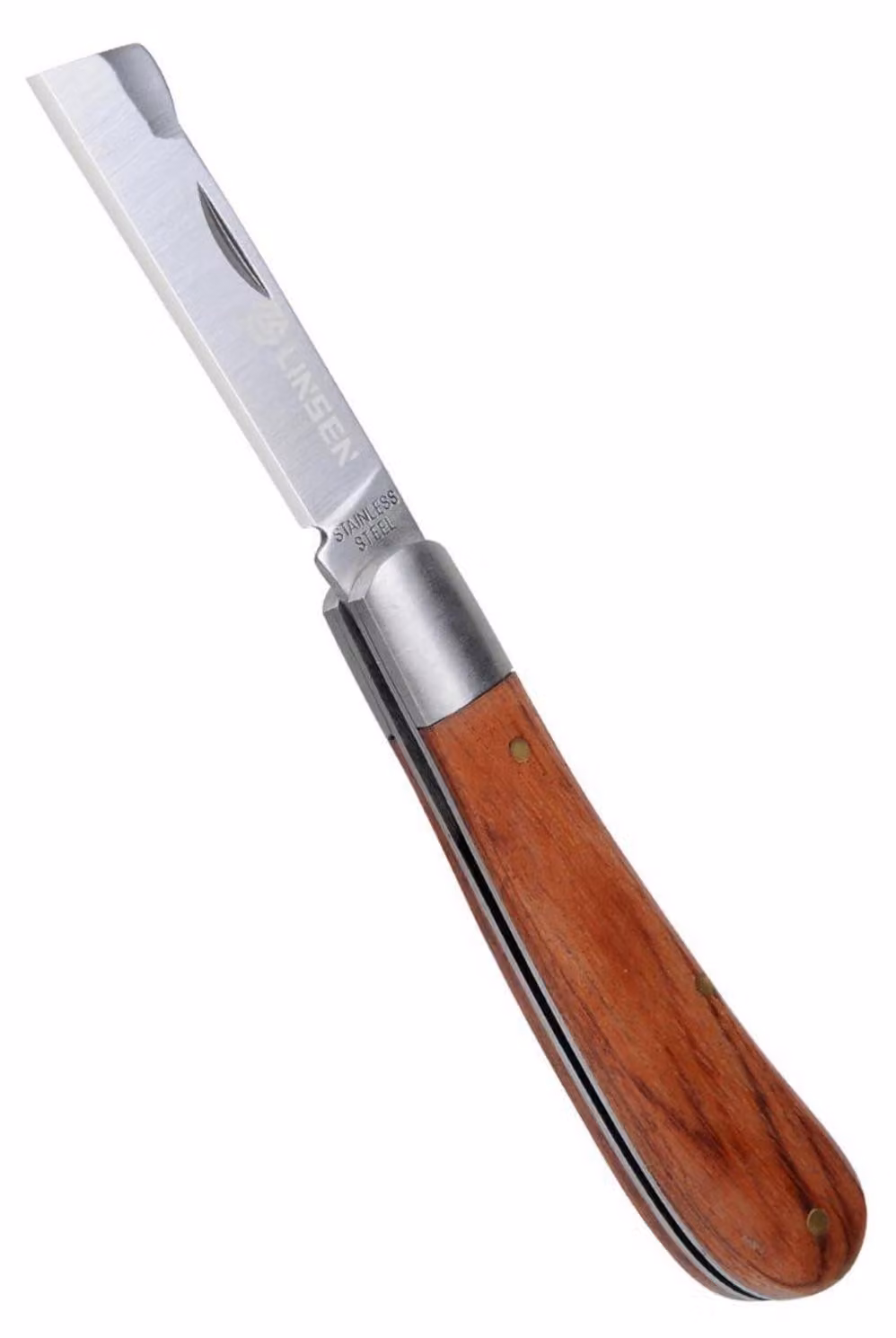 Coltello multifunzione da giardiniere, coltello per innesti, acciaio inossidabile, pieghevole, per sradicare erbacce e potare