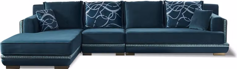 Wohnlandschaft L-Form Ecksofa Couch Design Polster Textil Garnitur Sofa Ecke