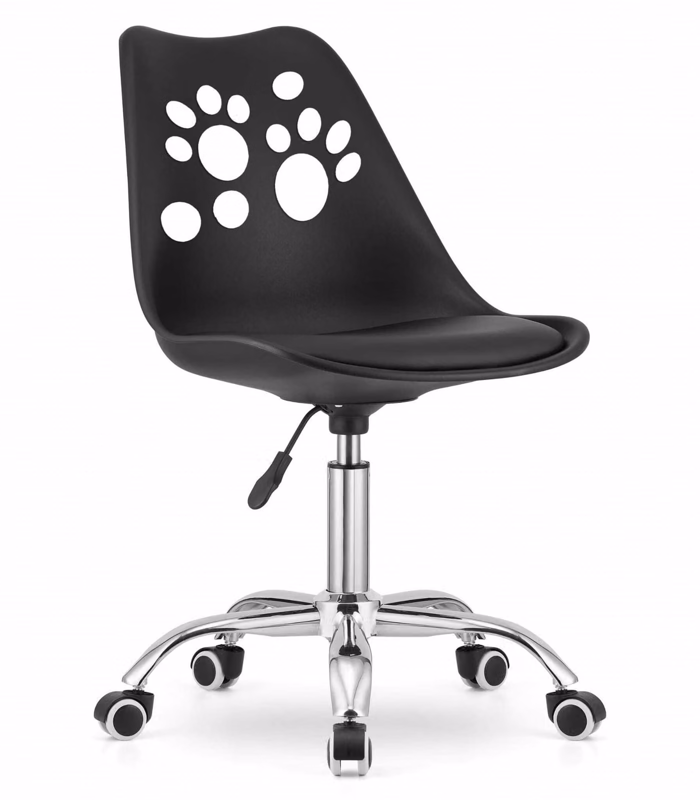 Sedia girevole Valora PRINT nera - Moderna sedia girevole nera per un utilizzo versatile