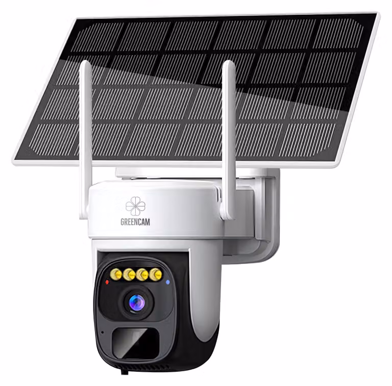 Telecamera di sicurezza 2K HD - Batteria da 8000 mAh - Pannello solare da 3W - Sicurezza per esterni