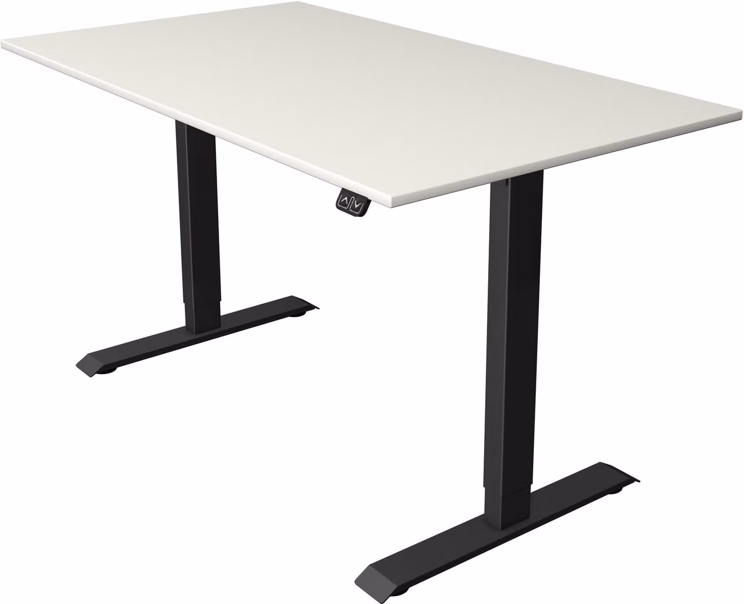 Tavolo da salotto/da bar Move 1, regolabile elettricamente in altezza, LxPxH 140x80-123 cm, bianco/antracite
