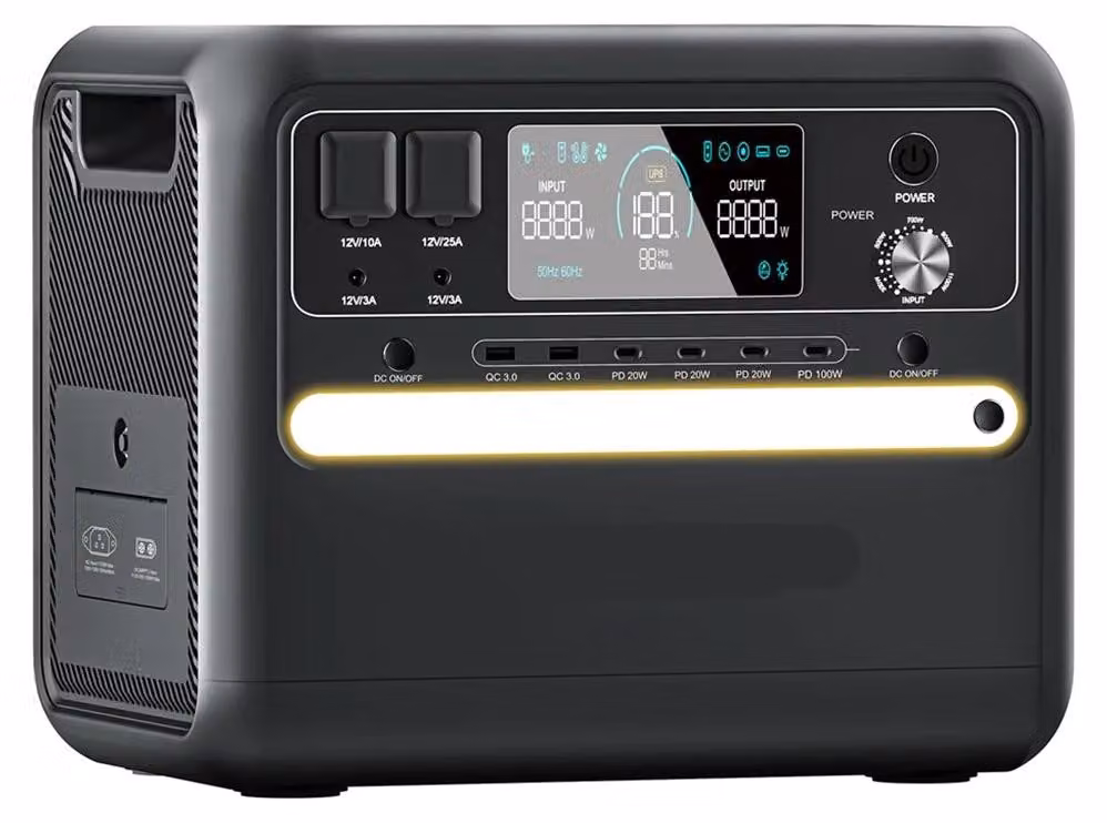 Centralina portatile – Alimentazione mobile – Generatore di emergenza – Batteria esterna per attività all'aperto – Capacità di 2160 Wh