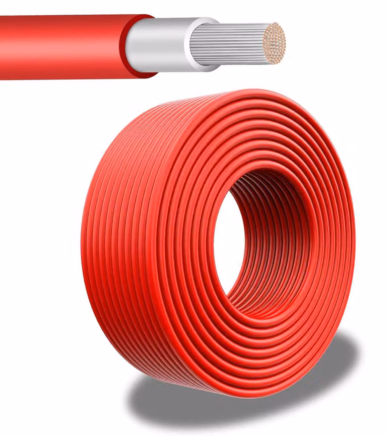 Cavo solare da 6 mm², 30 metri, resistente ai raggi UV, flessibile, per impianti solari