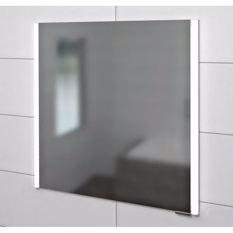Sapho Integra - Armadio a specchio da incasso con illuminazione a LED, 652x700 mm, specchio/titanio IN065