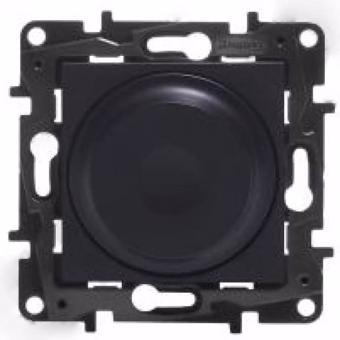 Dimmer rotativo a 2 fili nero Niloe Step