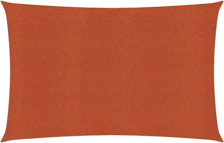 Tenda da sole 160 g/m² rosso terracotta 3x4,5 m HDPE