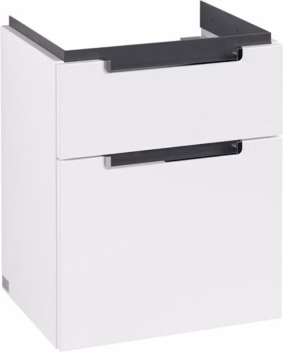Villeroy & Boch Subway 2.0 meuble sous lavabo, 2 tiroirs, lavabo au centre, 485x590x380mm, A90710MS, A90710MS