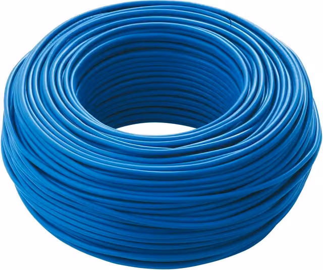 Cavo unipolare flessibile antifiamma AZIMUTHBRICO 1x6 mmq, 100 metri, Blu