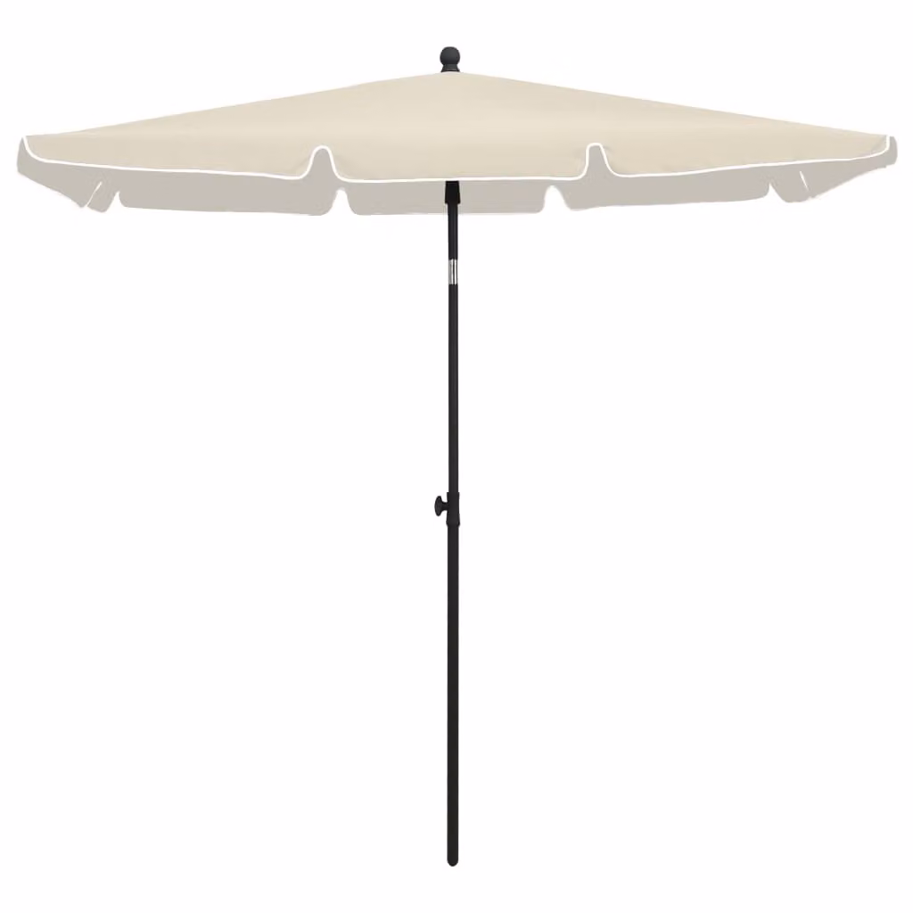Ombrellone da Giardino con Palo 210x140 cm Sabbia