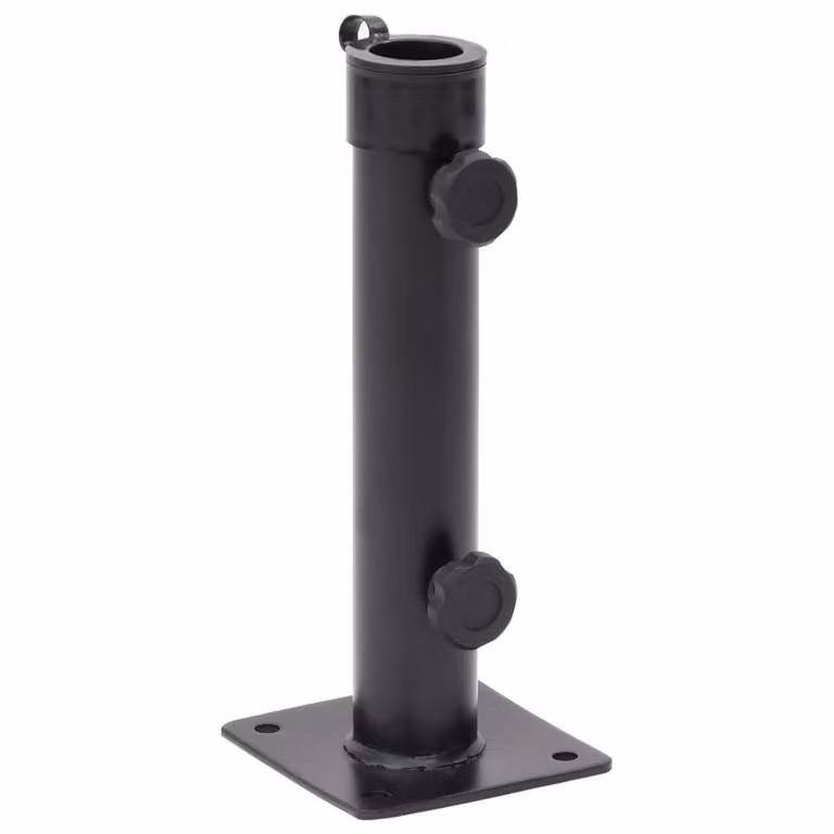 Maison Exclusive - Portaombrelli per pali di diametro 38/48 mm, acciaio verniciato opaco nero