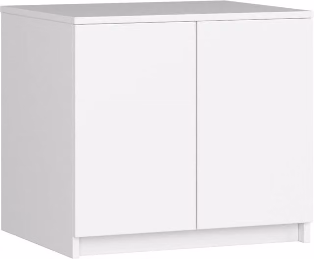 Sopralzo per armadio AKORD S60 bianco con 2 ante e ripiani interni L: 60 cm, P: 51 cm, H: 55 cm