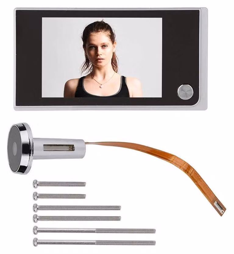 Telecamera di sicurezza - Display LCD digitale da 3,5 pollici, angolo di visione di 120 gradi