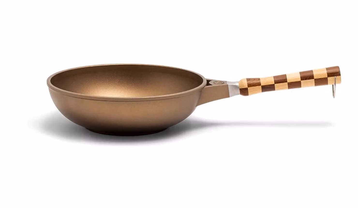 Wok Signature in alluminio pressofuso antiaderente per induzione, con manico removibile in legno, linea K360, diam. 28cm + Confezione regalo