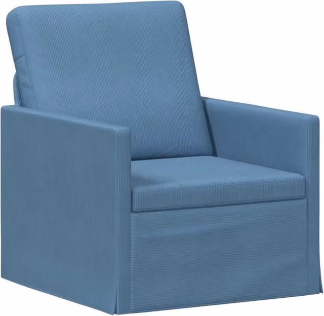 Divano Singolo Blu Moderno vidaXL L: 70 cm, P: 81 cm, H: 82 cm