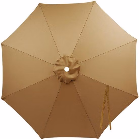 Tessuto per parasole, color kaki, 8 stecche