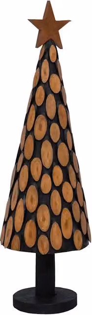 Albero di Natale-Albero Natalizio-Decorazioni natalizie Marrone 150 cm Legno massello di teak 920211