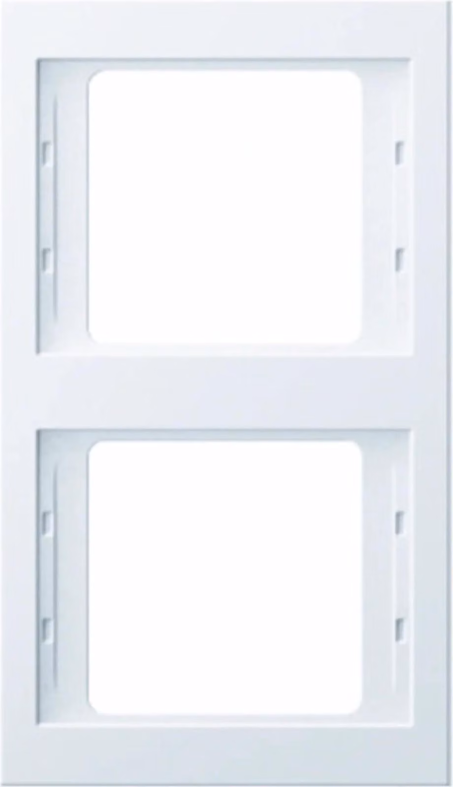 Cornice Berker doppia verticale, K.1, bianco polare lucido, 1 pz.