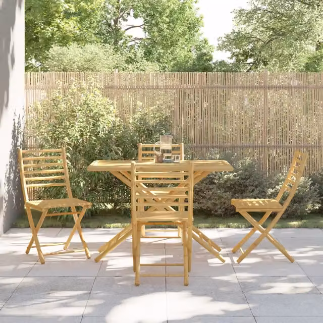 Set da Pranzo da Giardino 5 pz in Bambù 3278530