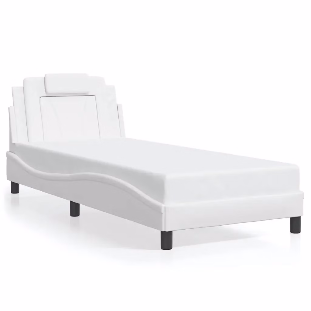 Struttura Letto Giroletto Viana Design Mania in Similpelle Bianco L: 80 cm, P: 200 cm – 2