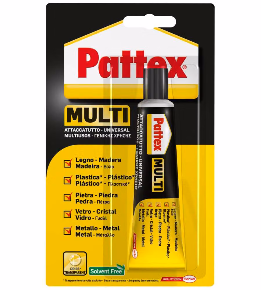 Pattex Multi Colla Universale Rapida Trasparente Attaccatutto 20 ml