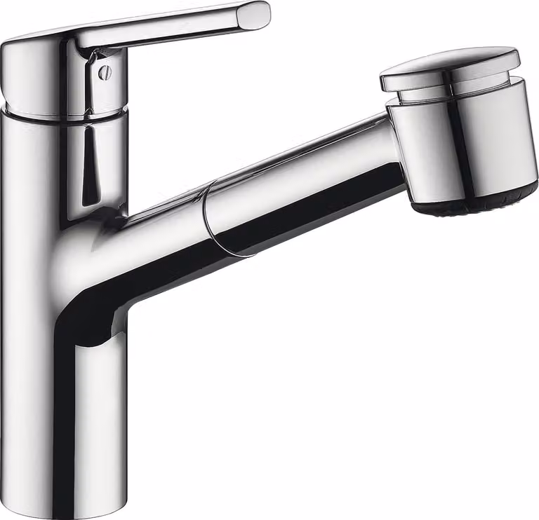 Miscelatore per lavello KWC Luna E con doccetta estraibile per stoviglie - 10.441.033.000FL