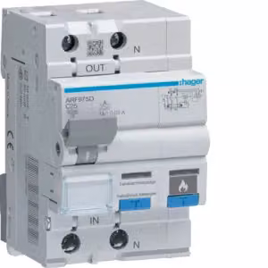 Hager AFDD con FI-LS 1P+N 6 kA C-25A 30 mA A 3M ARF975D