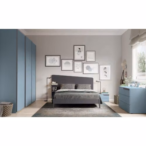 Letto matrimoniale con contenitore Edge Plus - Target Collection