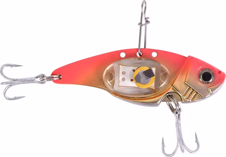 LED pesca lampeggiante luce subacquea esca attrarre pesce lampada accessorio (rosso)