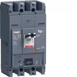 Hager, interruttore di potenza h3+ P630 Energy 3x630 A 40 kA HNW630NR