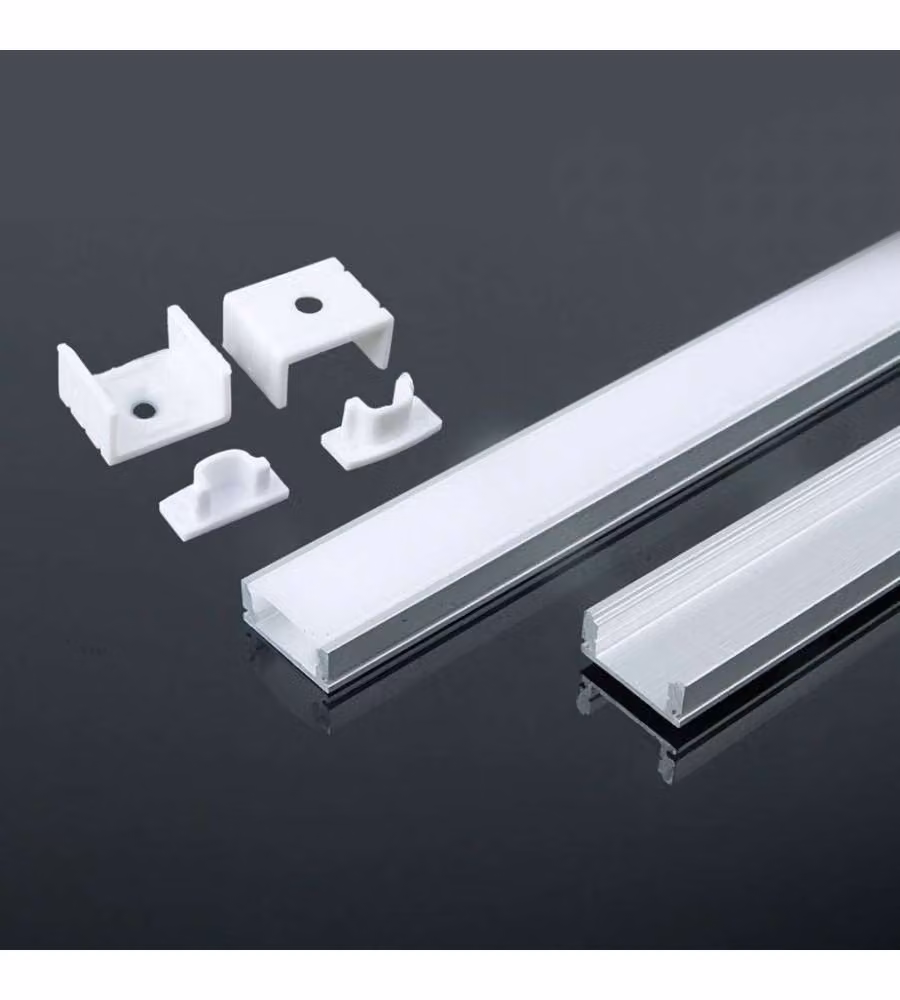 V-TAC Profilo in Alluminio per Strip LED - Silver - 2000mm