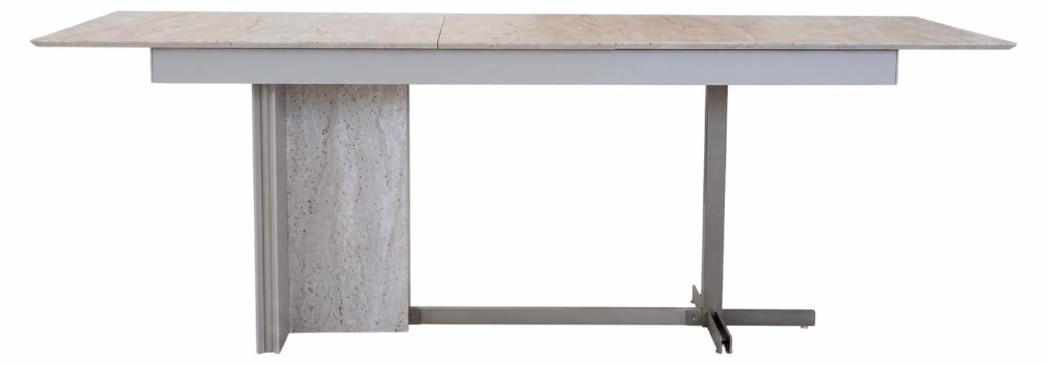 Tavolo da pranzo marrone, stile moderno, comodo, minimalista, funzionale