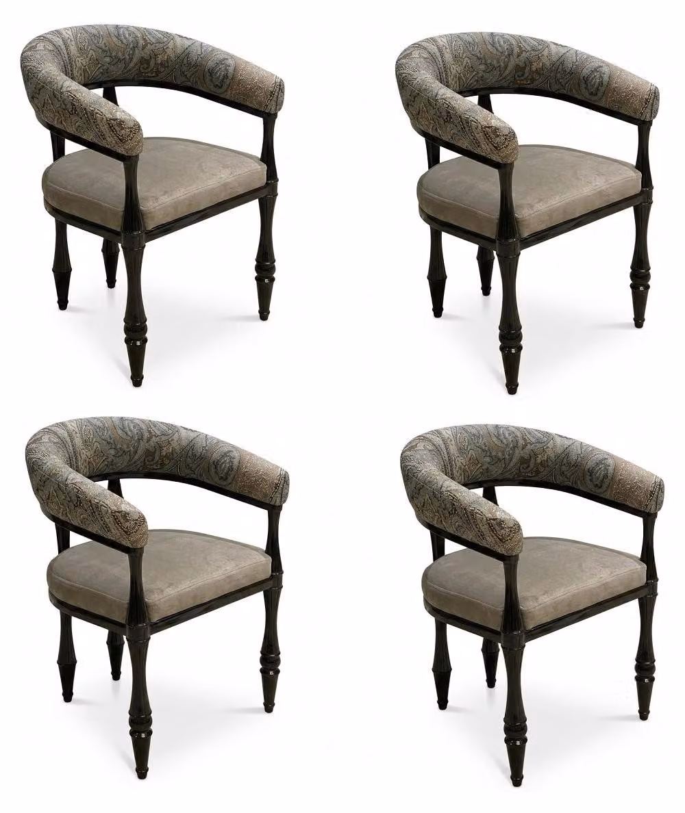 4 sedie, imbottite, dal design moderno, confortevoli, di alta qualità ed eleganti