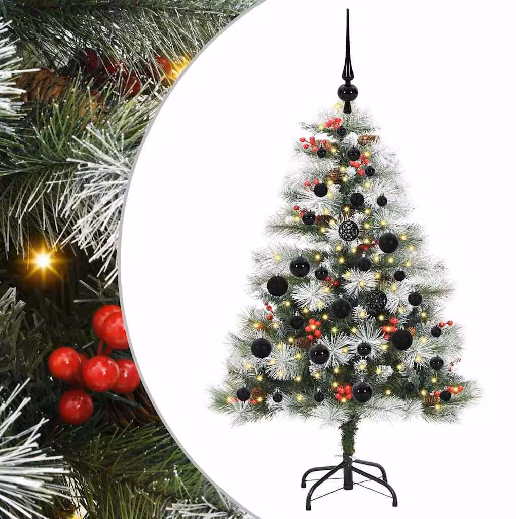 Albero di Natale artificiale, colore verde, altezza 120 cm