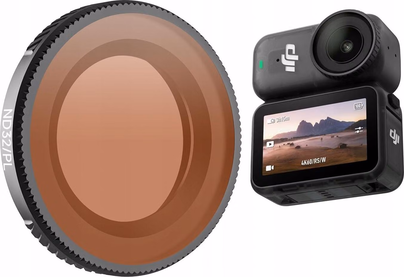 Filtro ibrido 2in1 Polarizzato IT + ND32 grigio per DJI OSMO NANO + ETUI / ON-FI073-32P