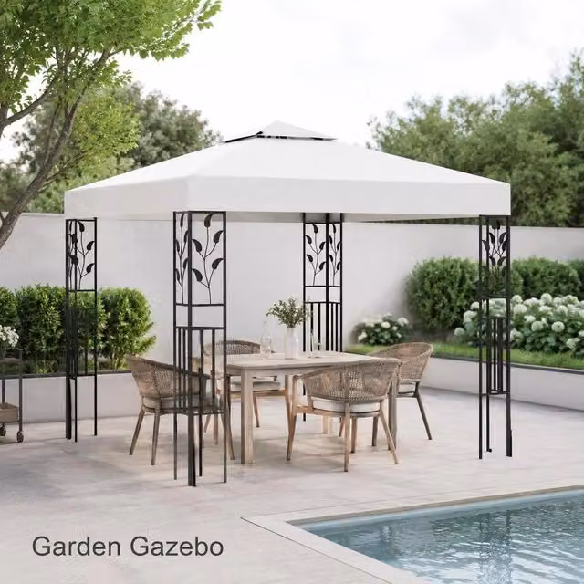 Pavilion 3x3 M White 180 G/square Meter